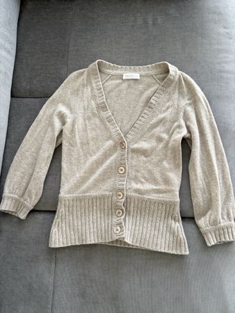 St. Emile Kaschmir Cardigan beige Grösse 38 guter Zustand