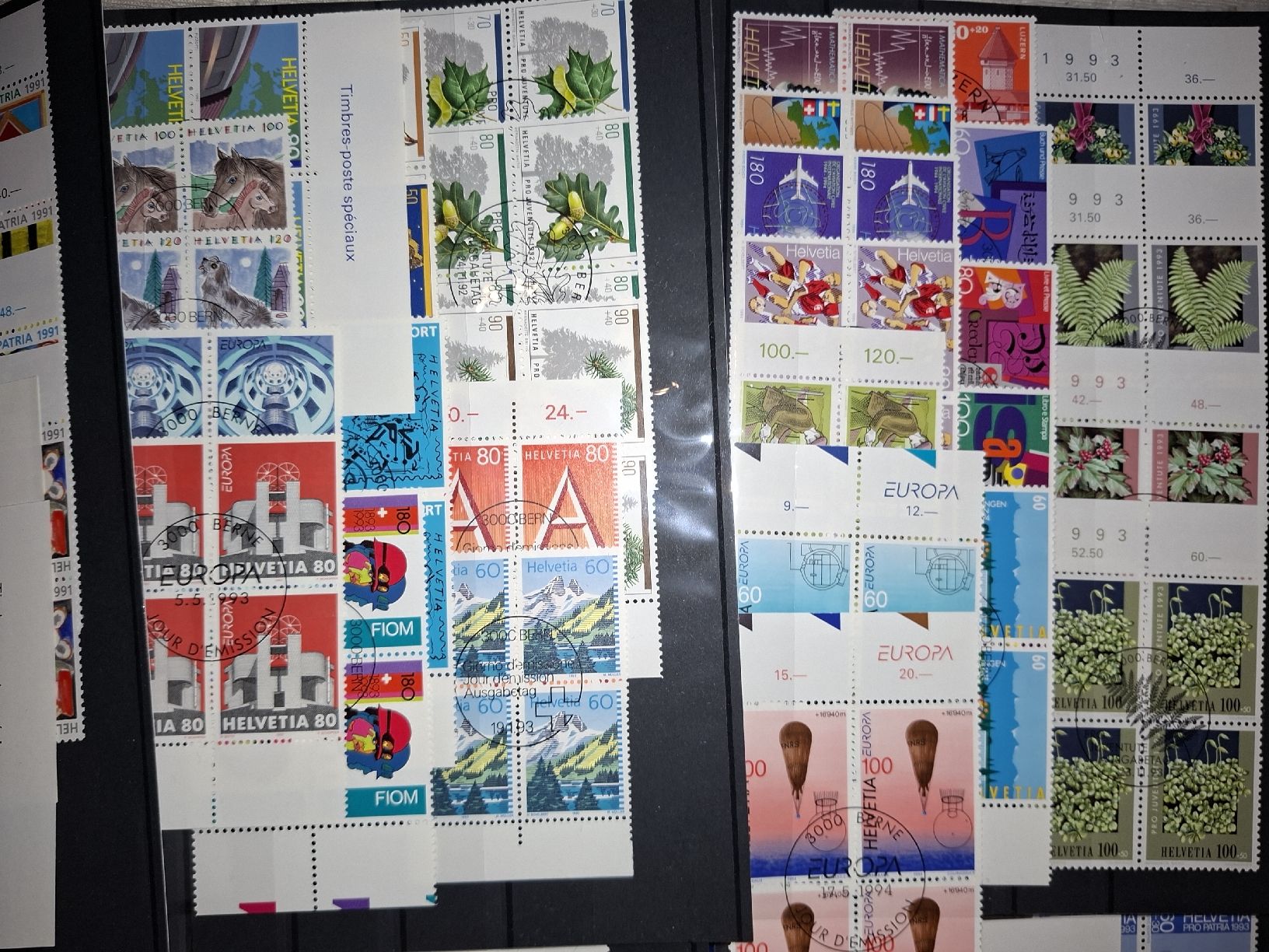 Tous les timbres: Lot 4er Blocks div. ET gestempelt – D'occasion à Balgach par SIMEON27 6