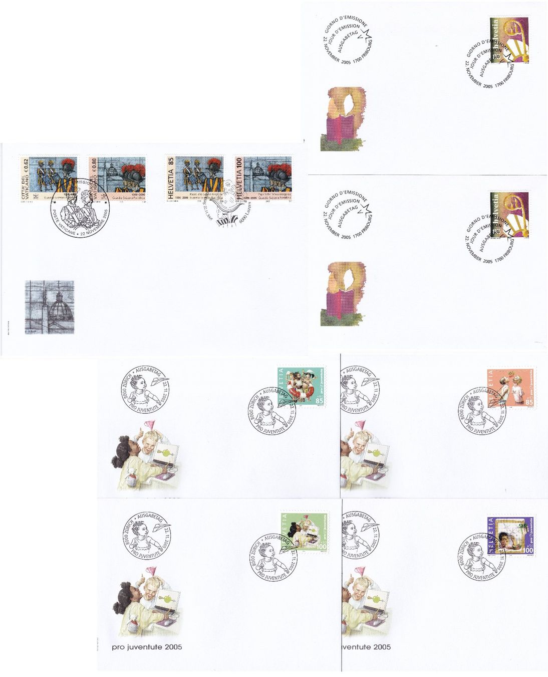 Alle Briefmarken: 59 Stk. CH FDCs, 2004 & 2005 – Gebraucht aus Münchwilen AG von Nesar 9