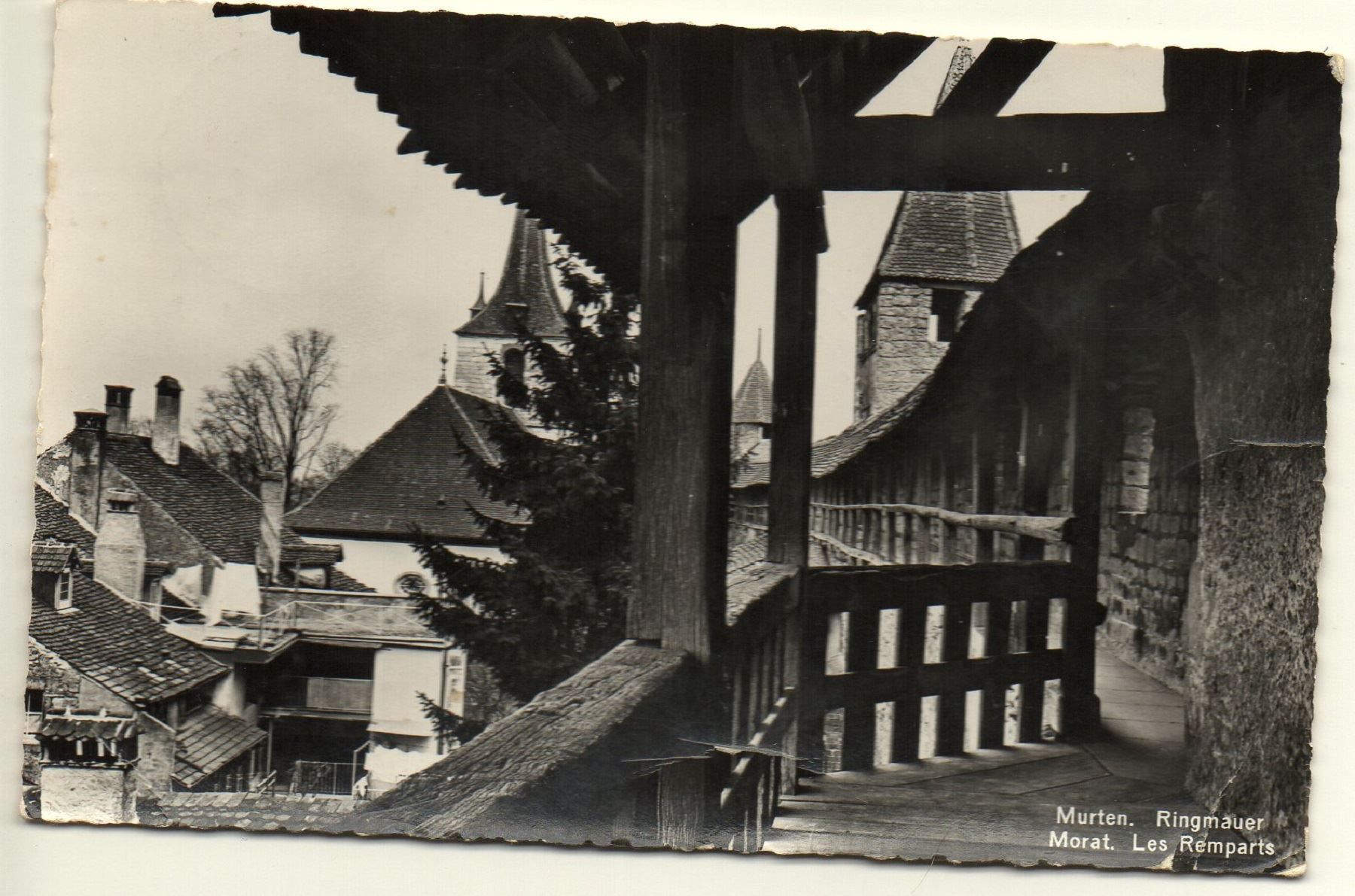 Cartoline postali: MURTEN Ringmauer – Usato da Jona venduto da philajona
