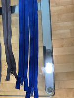 Reißverschlüsse 2 blaue und 2 graue teilbar