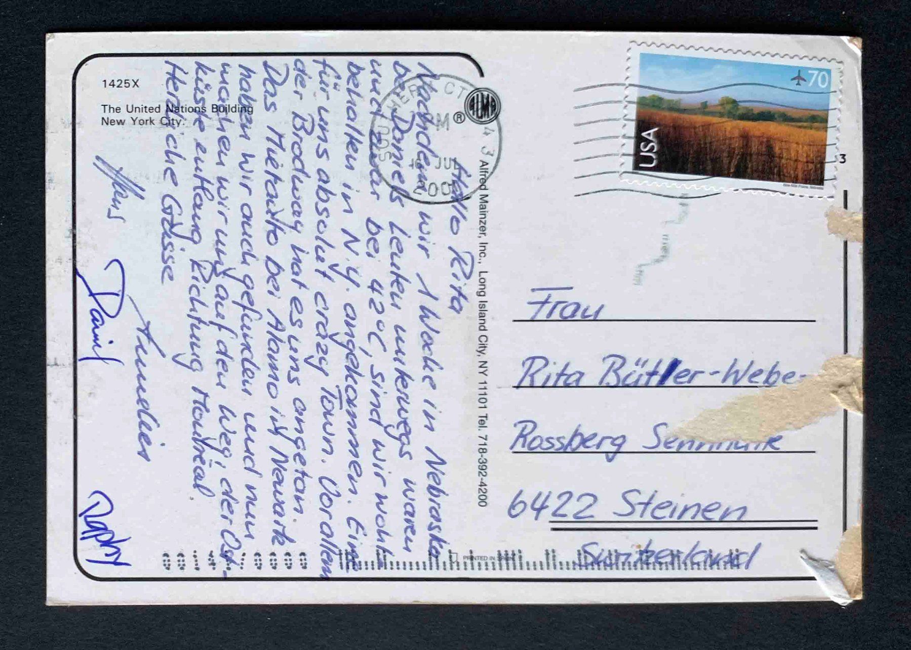 Cartoline postali: AK UNITED NATIONS NEW YORK – Usato da Goldau venduto da Balkonia09 1