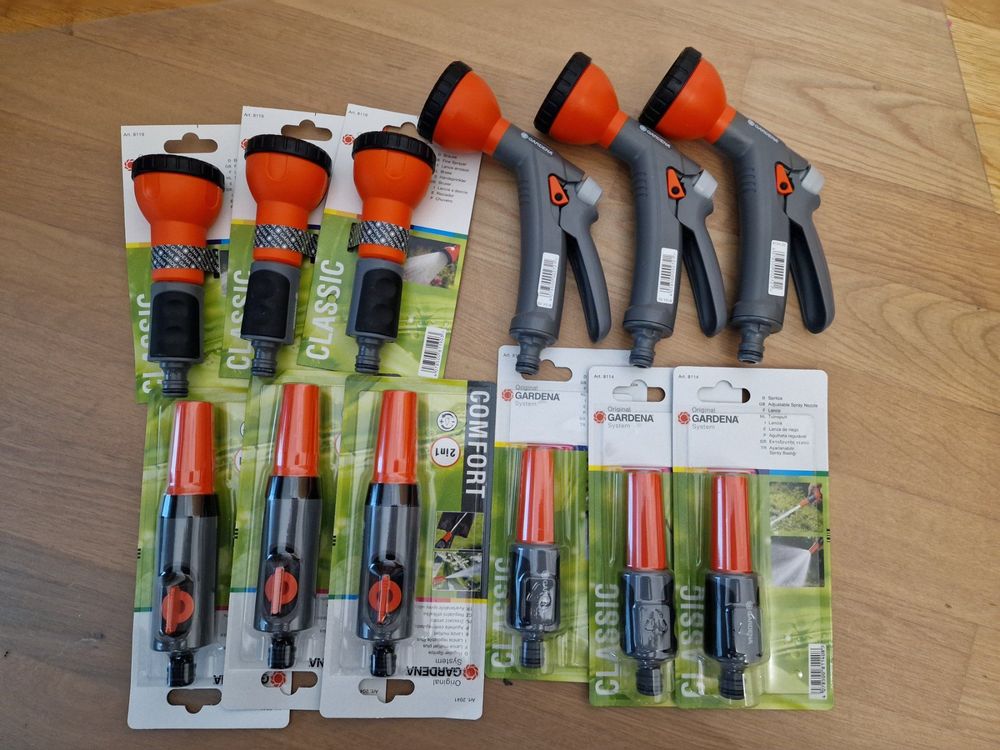 Gardena Spritze / Brause Set, Bewässerung Garten, Werkzeug (Neu und ...