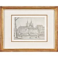 STOECKLIN NIKLAUS "Basler Münster" handsignierte Lithografie