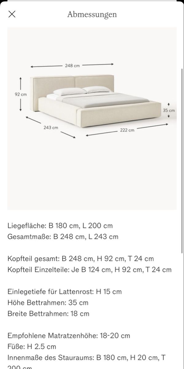 Westwing Betten: Lennon Polsterbett Westwing – Gebraucht aus Ennetbürgen von tif_5826 7