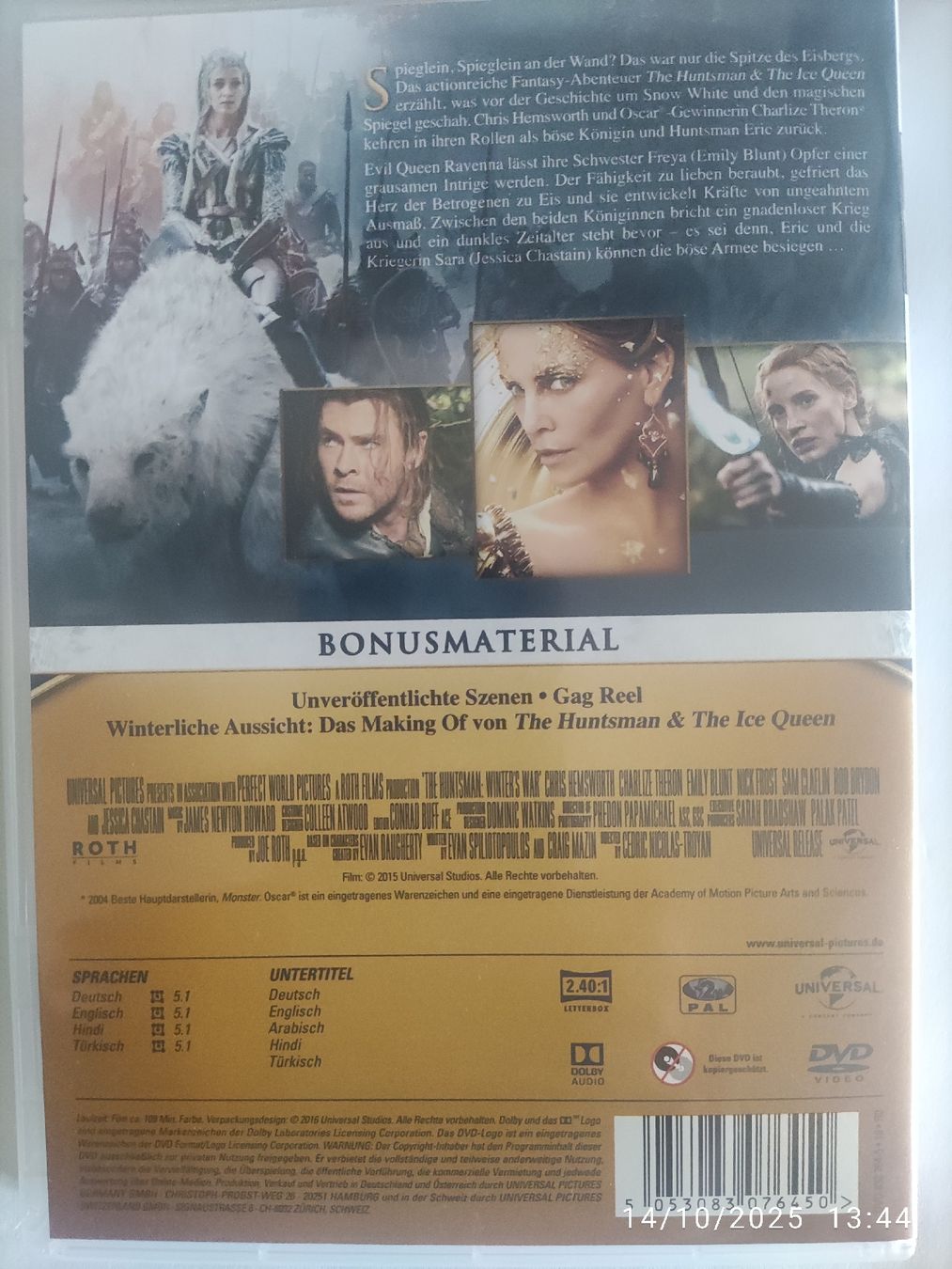 Tutti i DVDs: The Huntsman & the Ice Queen – Usato da Basel venduto da Alacant 1