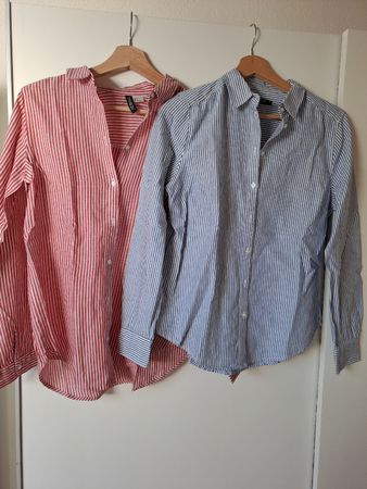 2 Blusen mit Streifen Damen gr. S