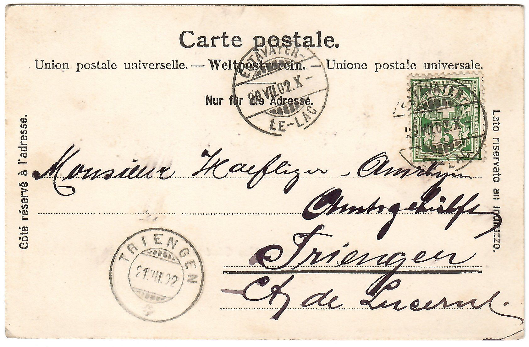 Cartoline postali: Ansichtskarte  Estavayer   -   Vue Générale – Usato da Kerns venduto da etma3 1