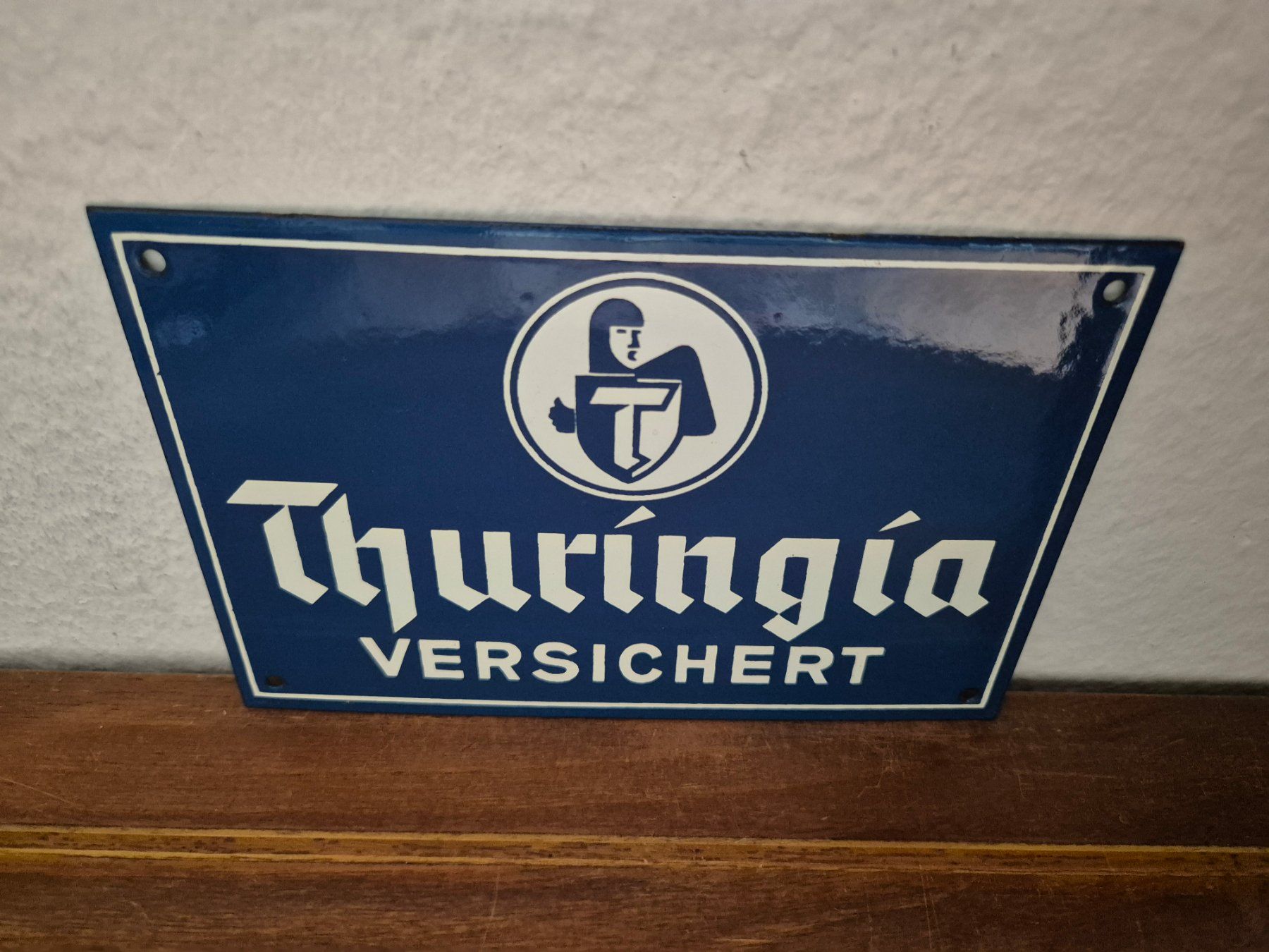 Schilder: Emailschild Thuringia Versicherung Emaille Schild Türschild – Neu (gemäss Beschreibung) aus Schaffhausen von pfanis09 2