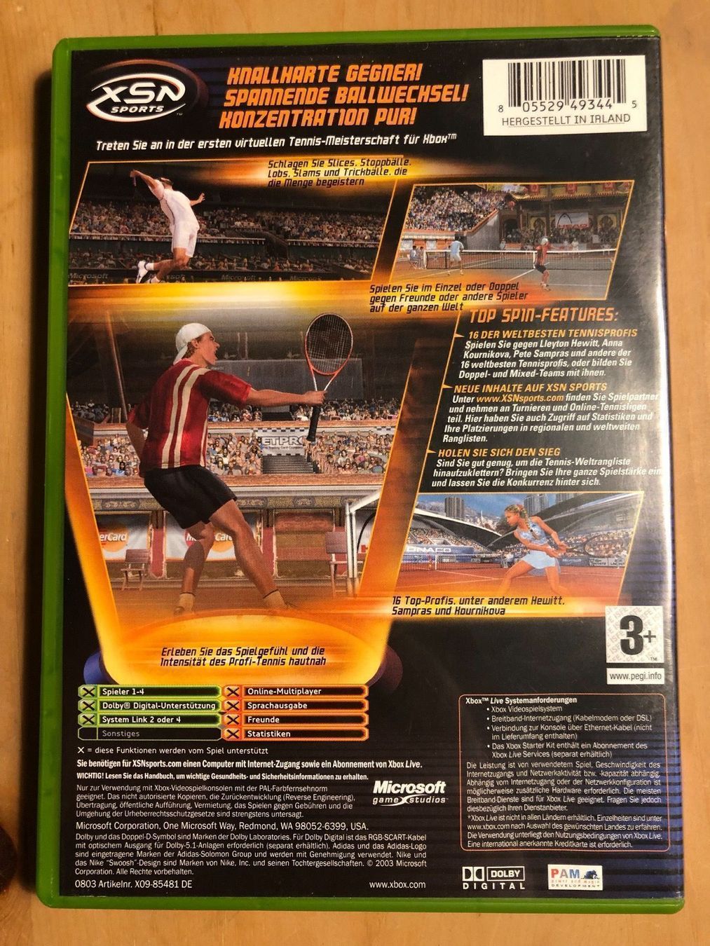 Microsoft Jeux: Top Spin für Xbox – D'occasion à Kestenholz par Mad18 1
