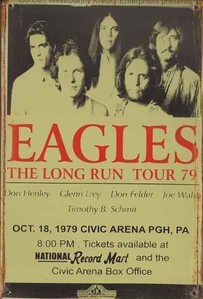 Schilder: Rusty Blechschild-EAGLES-LONG RUN TOUR79 – Neu und originalverpackt aus Rupperswil von big-one-sale