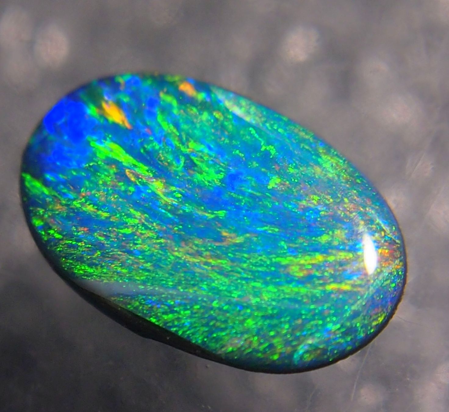 Pietre preziose: 1 ct. Multicolour Blackopal-Douplette AAA – Nuovo e nell'imballaggio originale da Reinach BL venduto da rumablum
