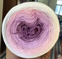 300 g rosa Farbverlauf-Baumwollgarn
