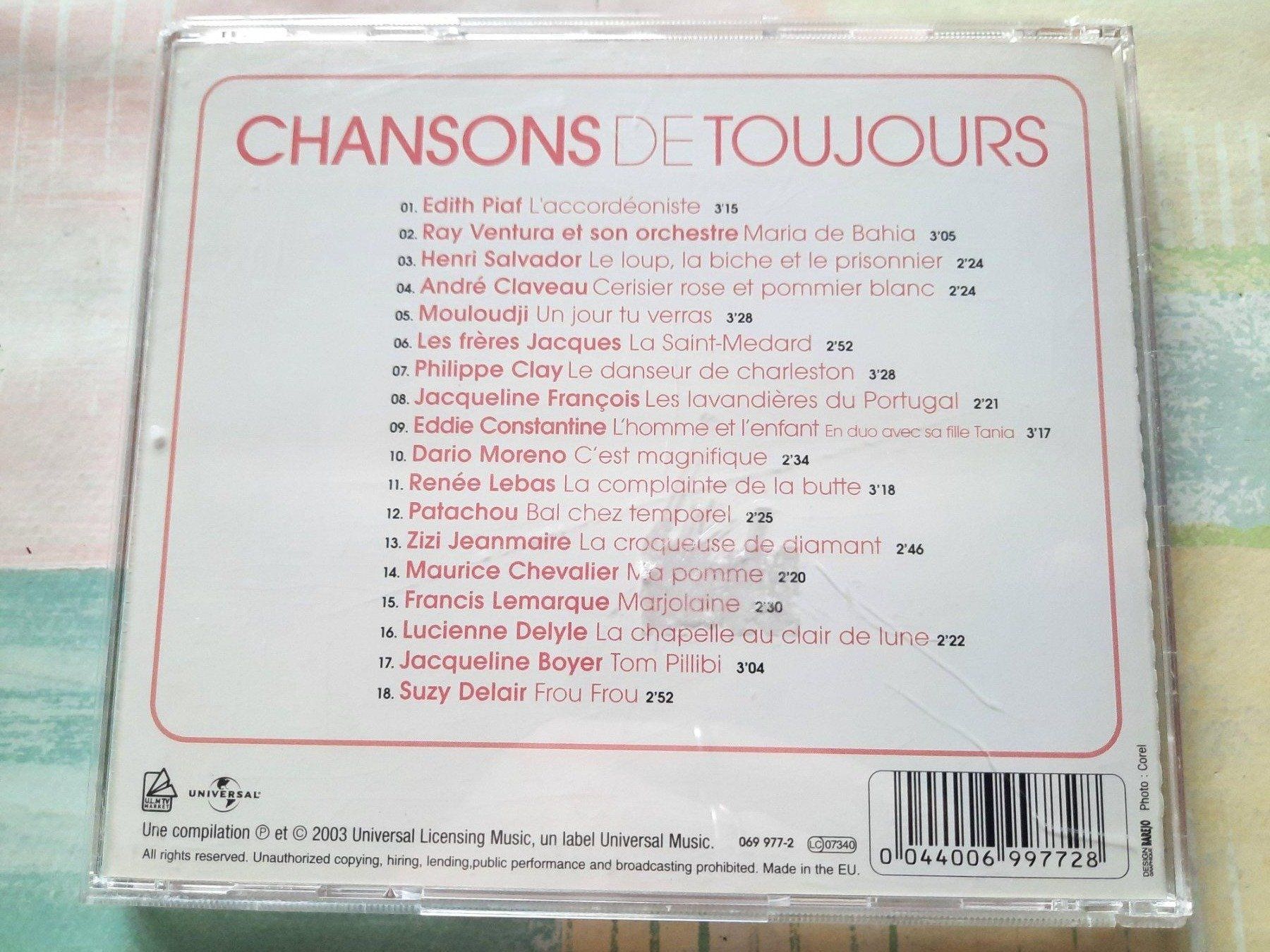 CDs: Cd Compilation Chansons de toujours – D'occasion à Pully par bro_n52j 1