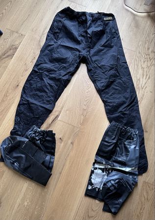 Regenhose schwarz, Schuh-Übersitzer, Grösse M