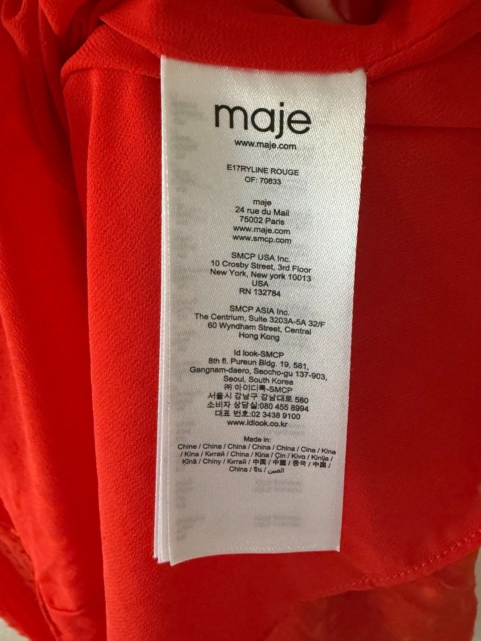 Maje Vestiti: Gorgeous red Maje midi dress, size 2 – Usato da Zürich venduto da futurmutur 3