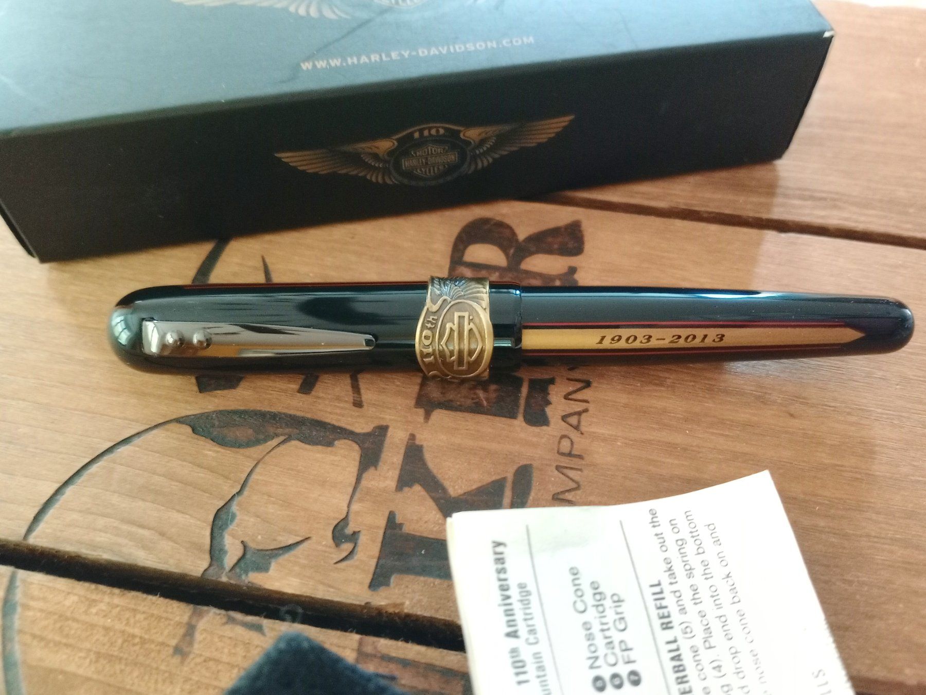 Harley-Davidson Penna & Evidenziatori: Harley-Davidson 110th Anniversary Rollerball Limited – Nuovo e nell'imballaggio originale da Waldenburg venduto da Wild_Thing_II