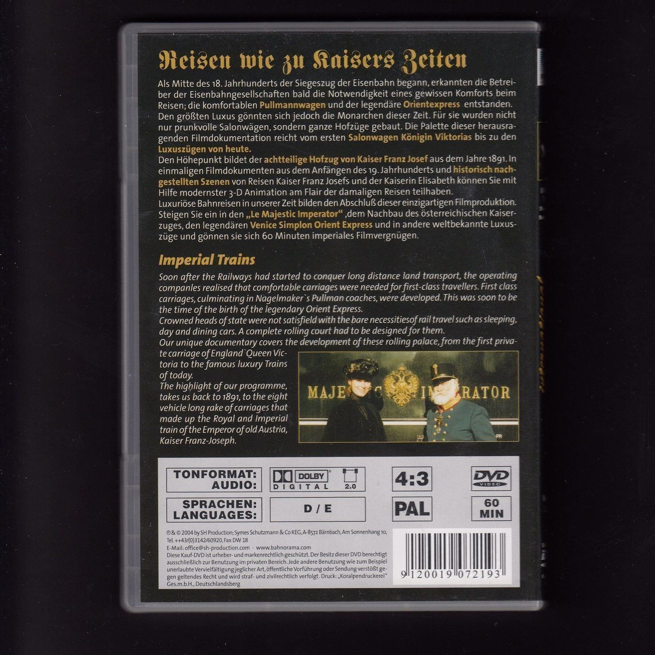Tutti i DVDs: DVD IMPERIAL TRAINS – Nuovo (secondo la descrizione) da Zürich venduto da narrow_gauge 1