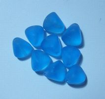 Glasperlen Blau 12 mm
