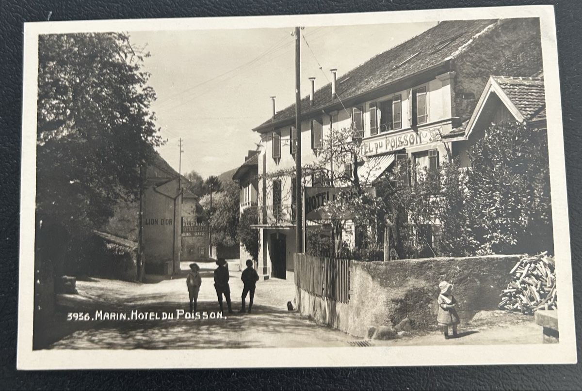 Cartoline postali: Marin Hotel du Poisson  – Usato da Horw venduto da Tellbub