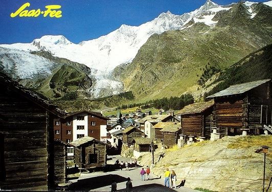 Cartoline postali: SAAS-FEE – Usato da Jona venduto da philajona