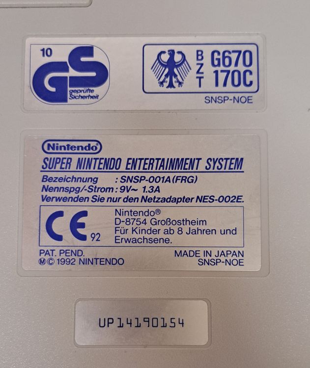 Nintendo Snes Original ohne Zubehör (Gebraucht) in Biel/Bienne für CHF ...