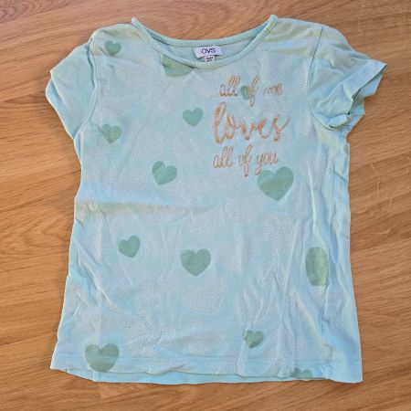 T-Shirt, mit Herzen, Gr. 122