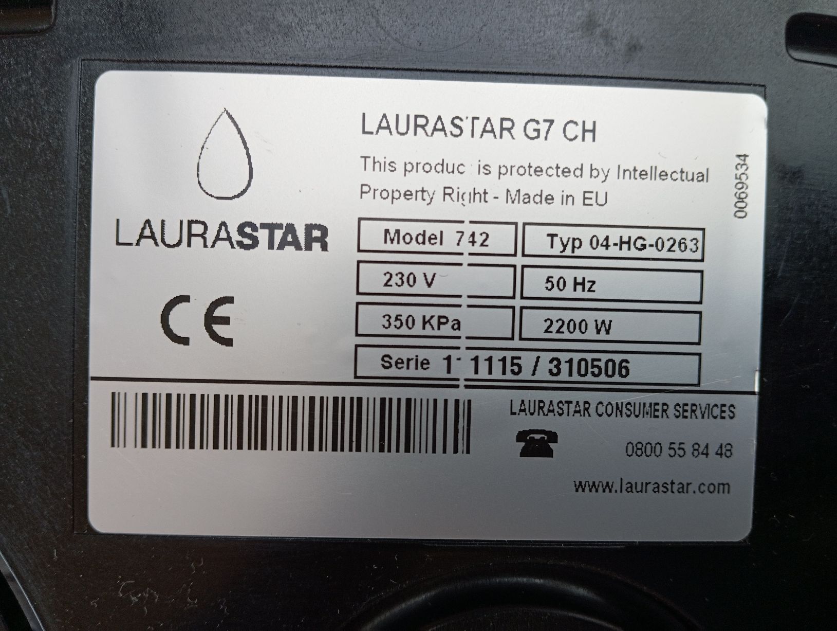 Laurastar Bügeleisen: Laurestar G7 / Model 742 – Defekt aus Rümikon AG von ron_6hrz 4