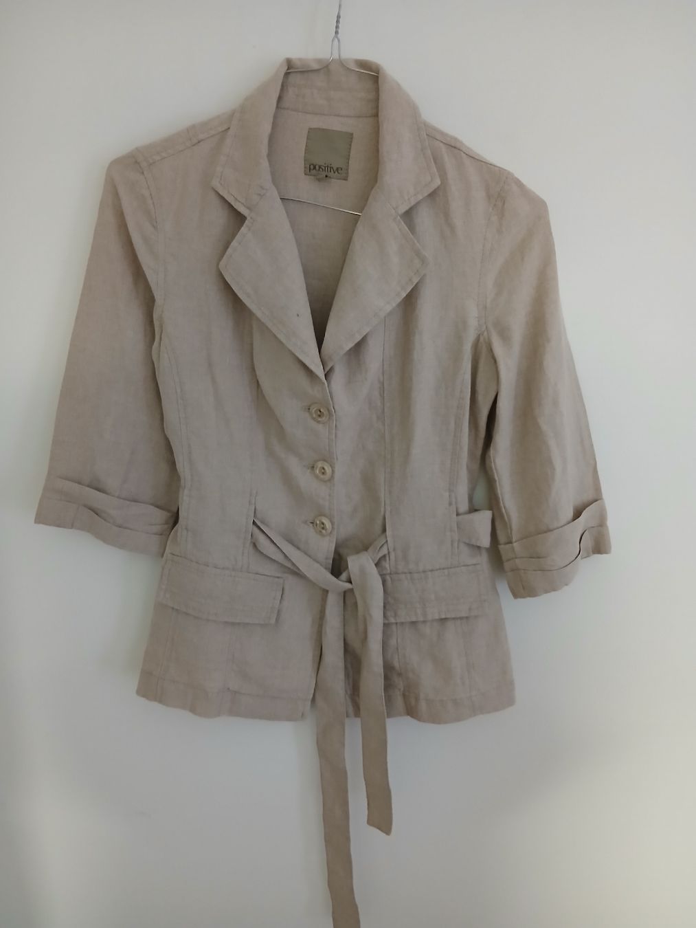 Camicette: Linen Shirt Blouse POSITIVE Size M – Nuovo (secondo la descrizione) da Wil SG venduto da tre_g2l7