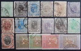 Rumänien ex. Kat. 132-176 */gest. 1900/06