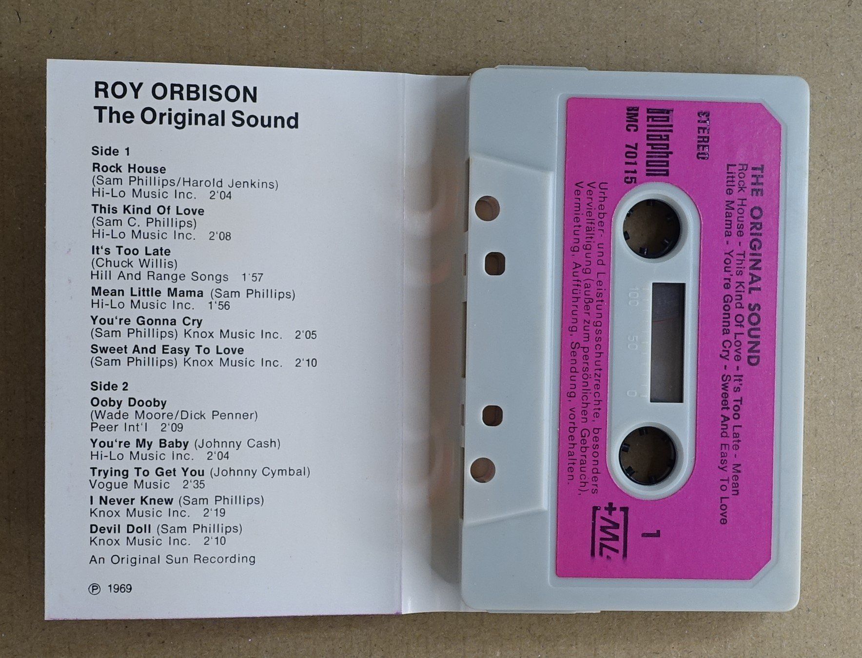 Musicassette: Roy Orbison – The Original Sound – Usato da Sessa venduto da discoverymedia 1
