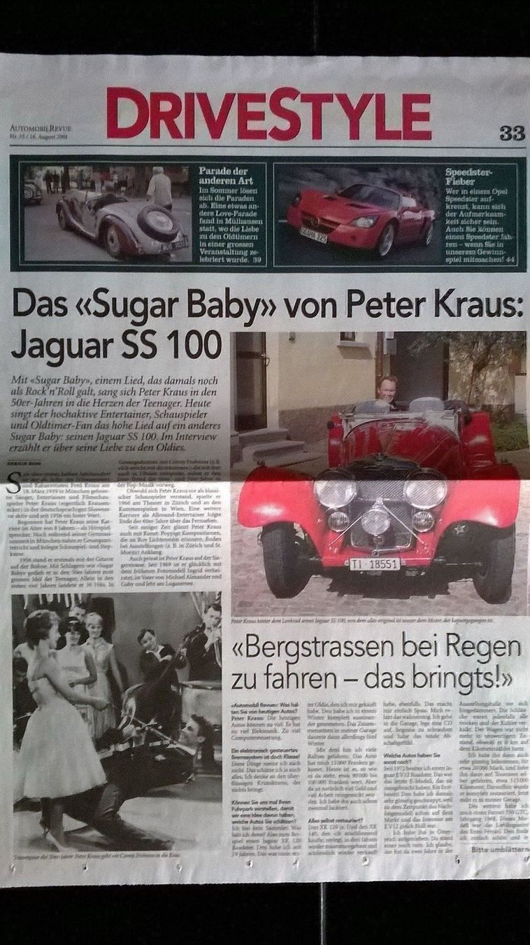 Modellini d'auto: Drivestyle Jaguar SS 100 – Usato da Bern venduto da micky031