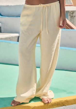 ZARA Sommerhose Strandhose Hose gelb Gr.M (38) NEU