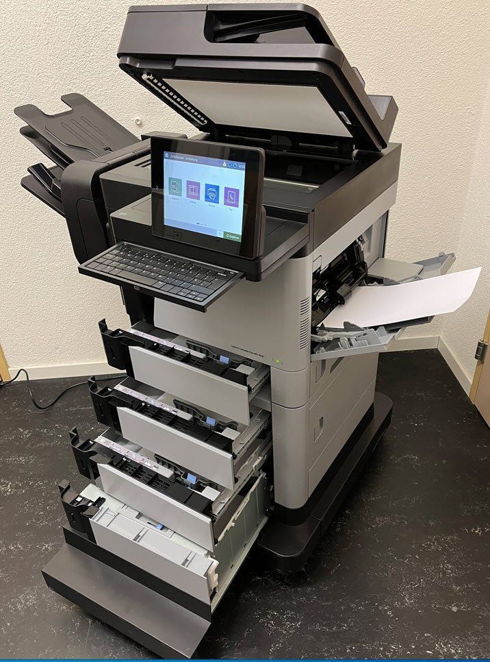 Hewlett Packard Drucker: HP LaserJet Enterprise Flow M630z Top A4 Multifunktionsgerät – Gebraucht aus Glattbrugg von copytron 2