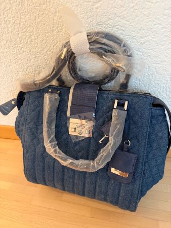 Guess Handtasche Kalen Denim Blau neu originalverpackt