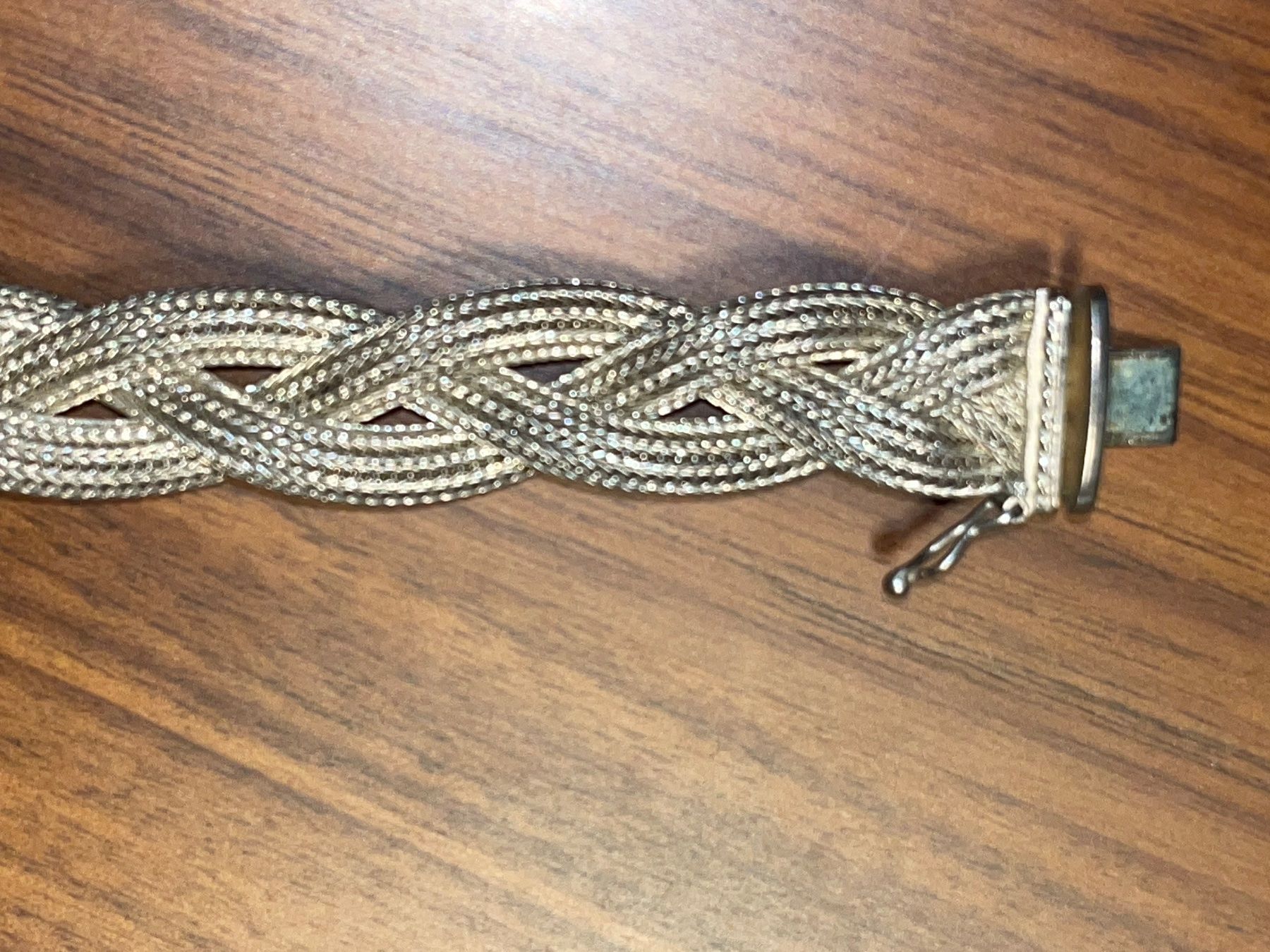 Catenine: 835 Silber Flecht Collier wunderschön, Handarbeit 45cm 44g – Usato da Basel venduto da gretchen03 3