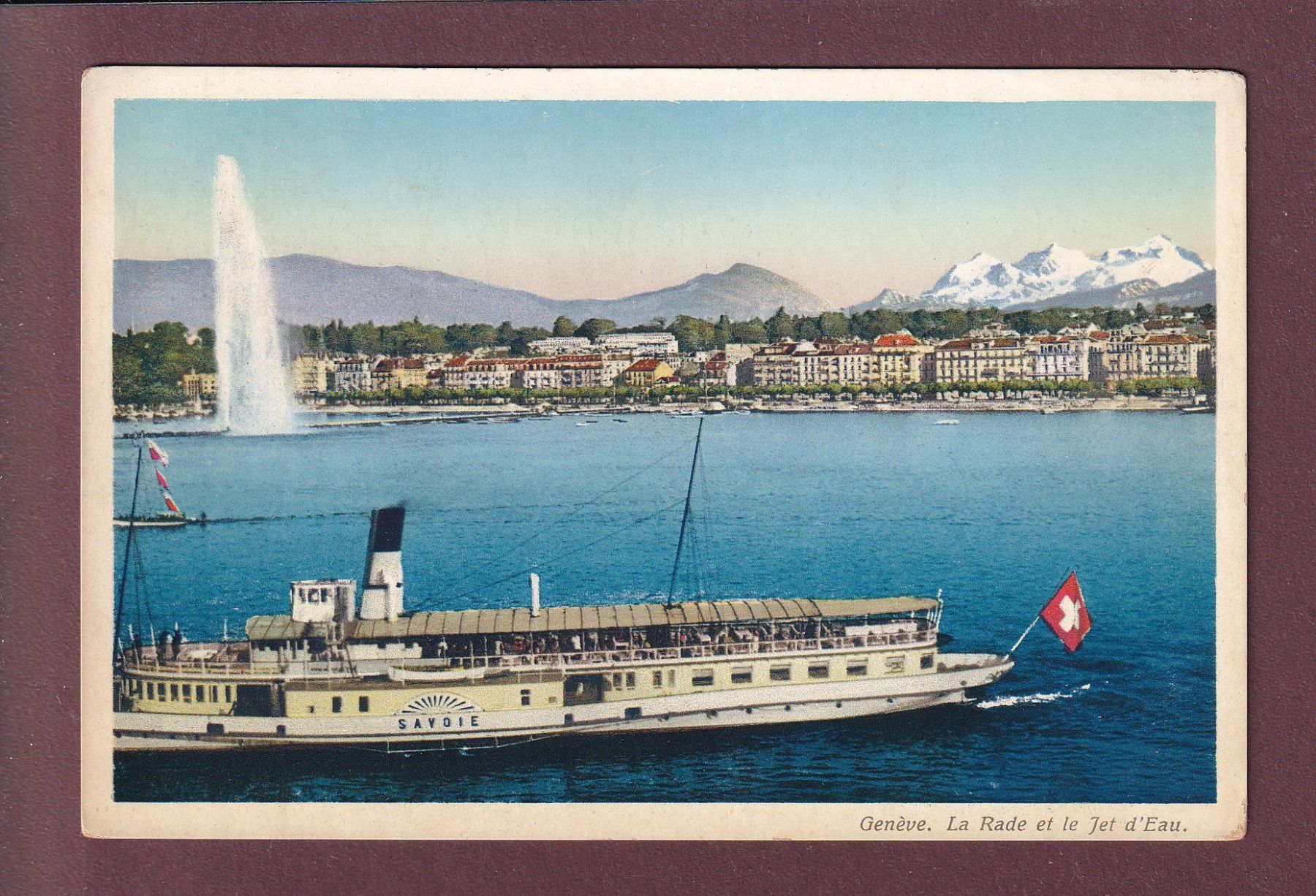 Cartoline postali: GENEVE - Bateau CGN SAVOIE – Usato da Pully venduto da nicecards