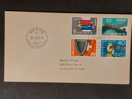 FDC Werbemarken 1957, franz. Stempel
