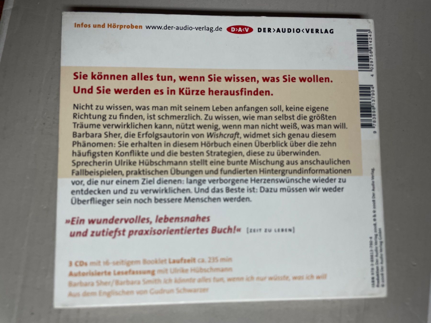 Audiolibri: Barbara Sher - Ich könnte alles tun – Usato da Muri b. Bern venduto da AdidasCollector 1