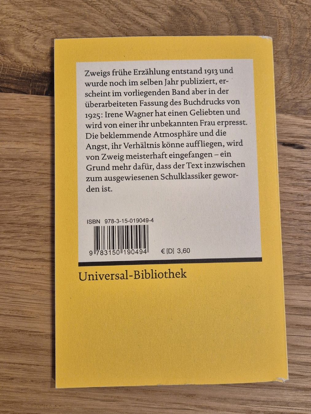 Libri: Stefan Zweig, Angst – Nuovo (secondo la descrizione) da Waldenburg venduto da yaanick_ 1