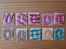 CH-Briefmarken mit Zollstempel Zustand gem. Bilder Karte E3
