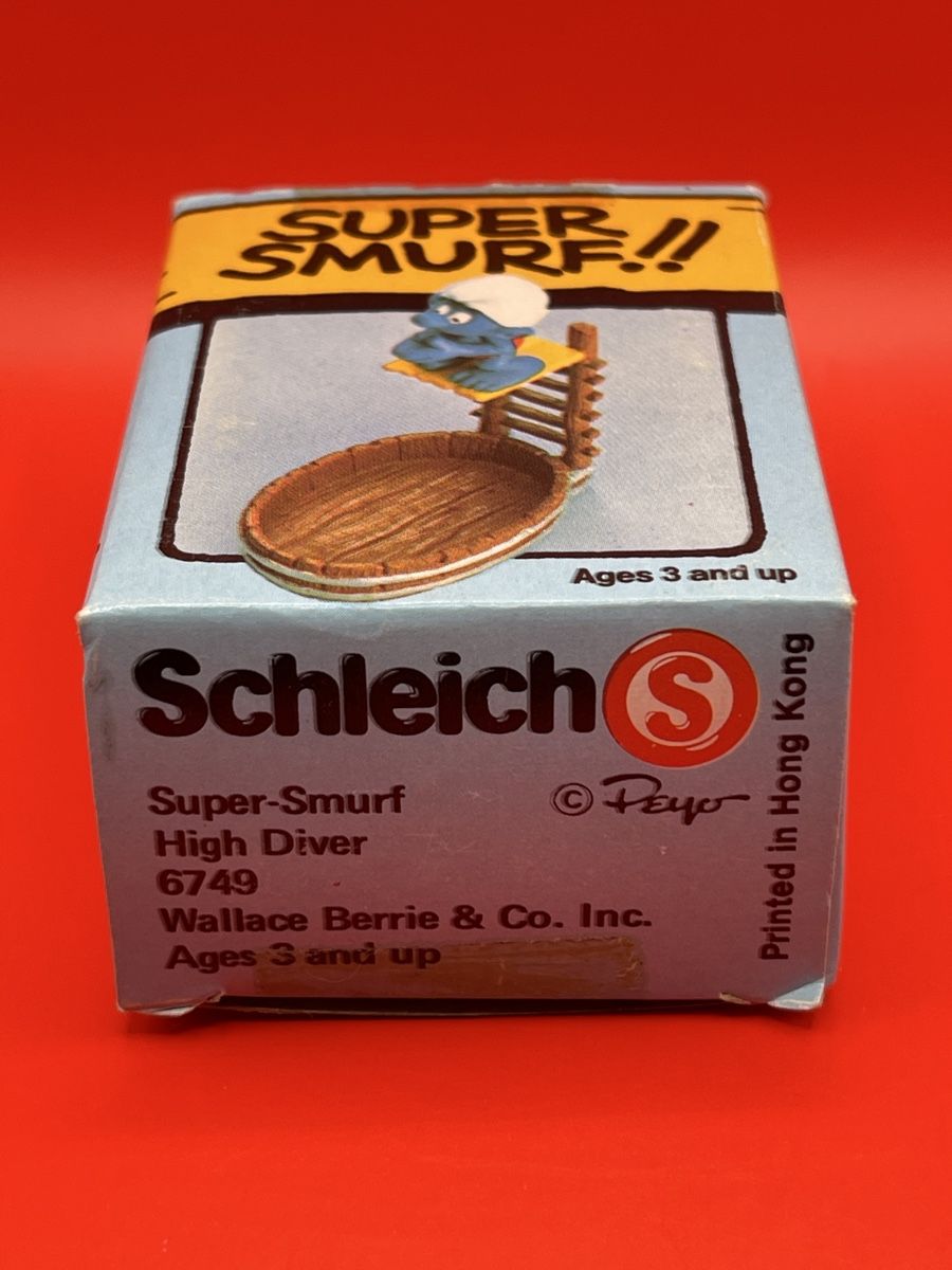 Schleich Statuette: Schleich 6749 Superschlumpf Turmspringer  – Usato da Nunningen venduto da HTH70 2