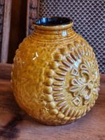 Vintage W. Germany Relief-Keramikvase 16 cm