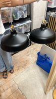 2X Deckenleuchte schwarz Metall