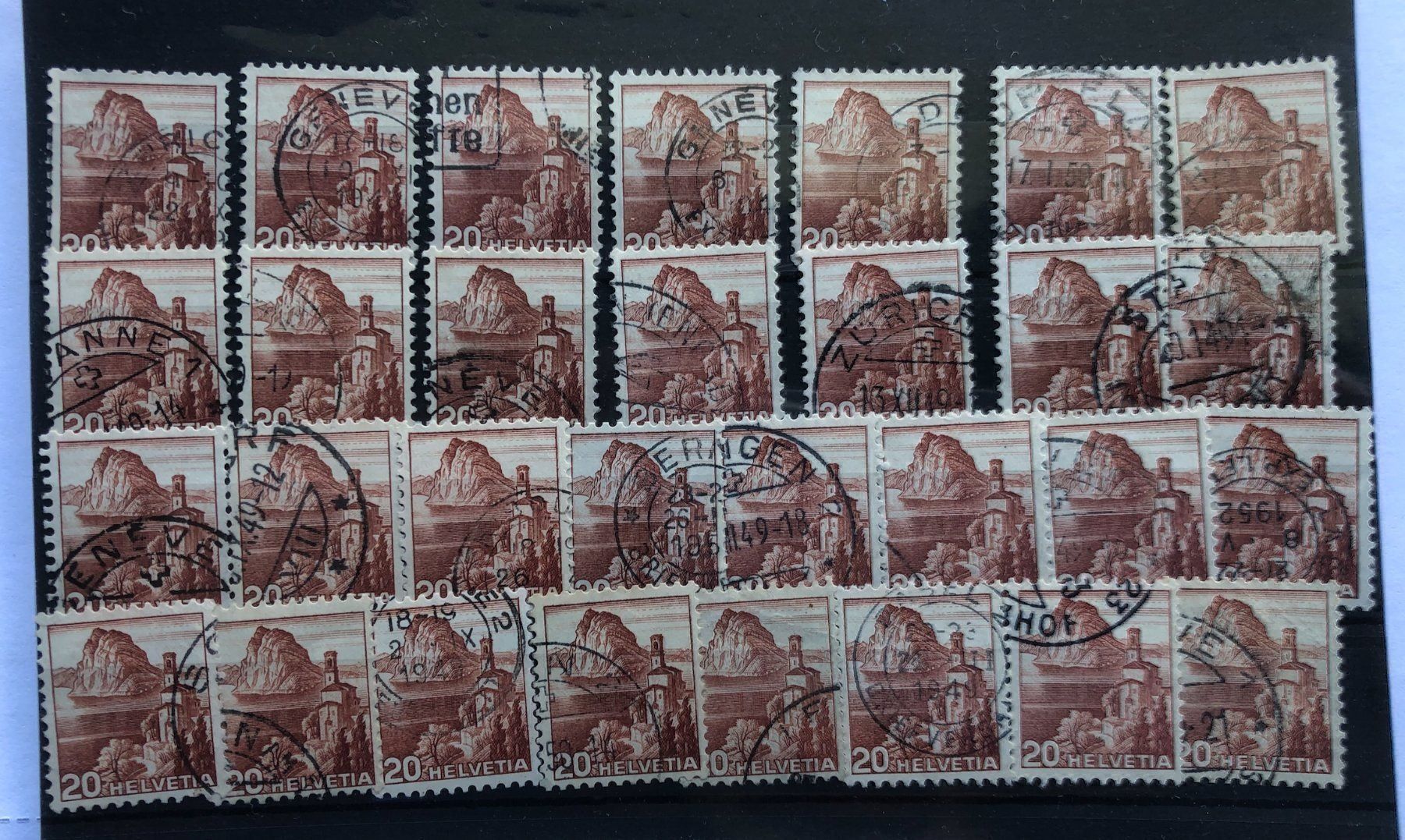 Alle Briefmarken: Nr.287 Landschftbilder Lot – Gebraucht aus Aarau von Billa007