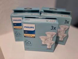 Philips LED Bulbs Warm White GU10 4.7W 5x 3Pack New