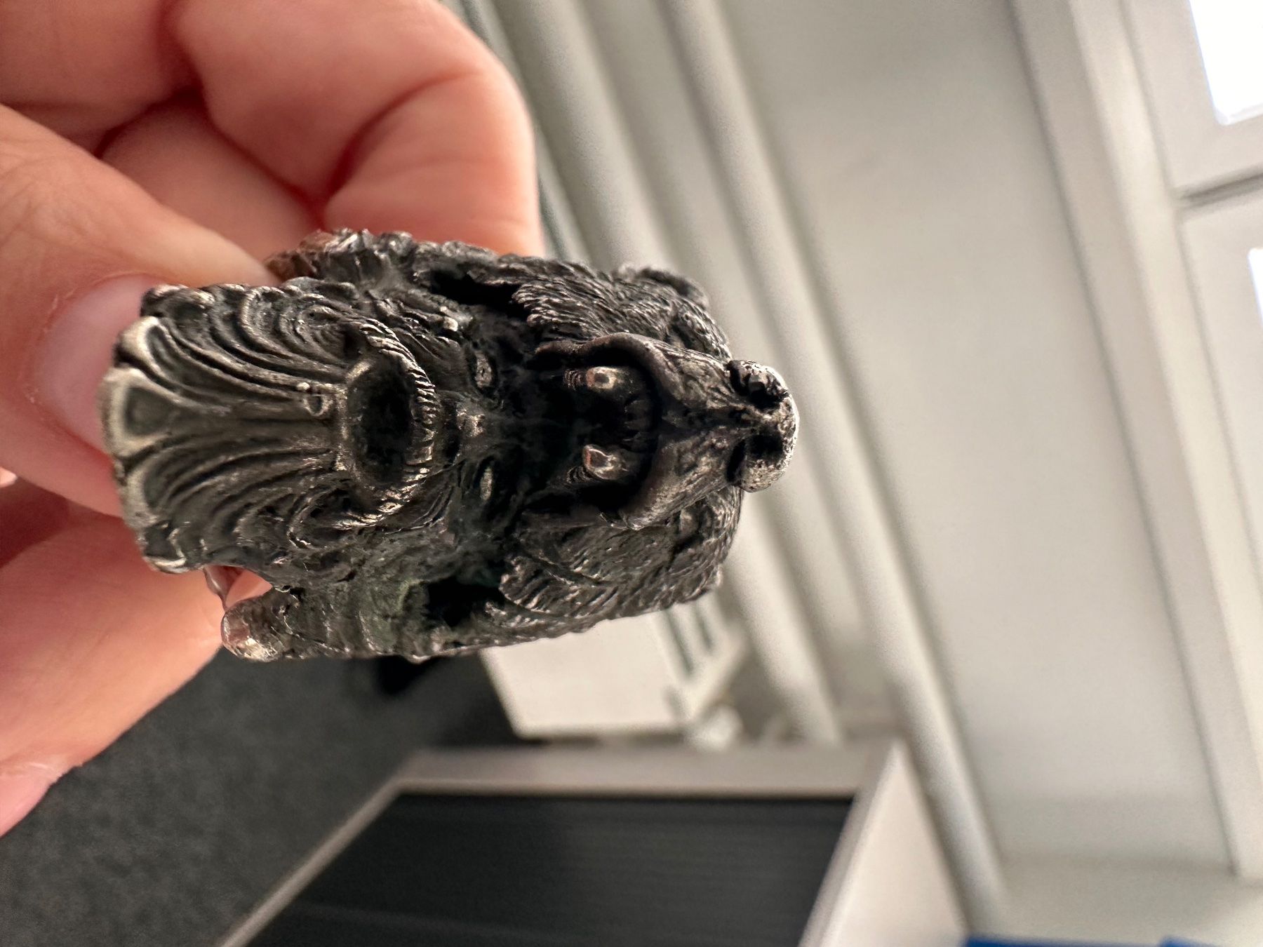 Ringe: Massiver Silberring mit Bären- und Wikinger-Motiv – Gebraucht aus Herisau von amo_bq6r 1