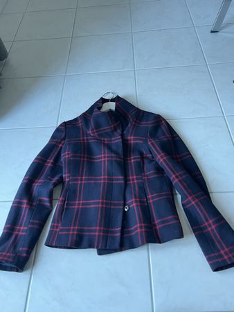 Karol-Jacke Gr. 34 Kariert Kurzmantel Damen Wintermodisch 