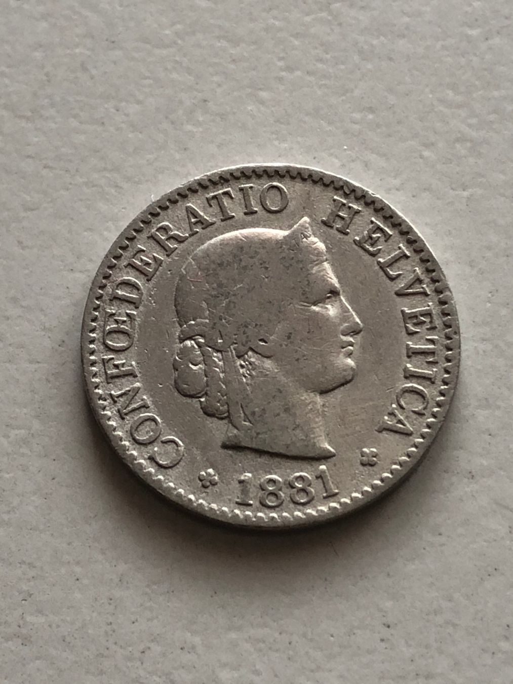 Toutes les monnaies: 5 Rp. 1881 – D'occasion à Schötz par Odpa