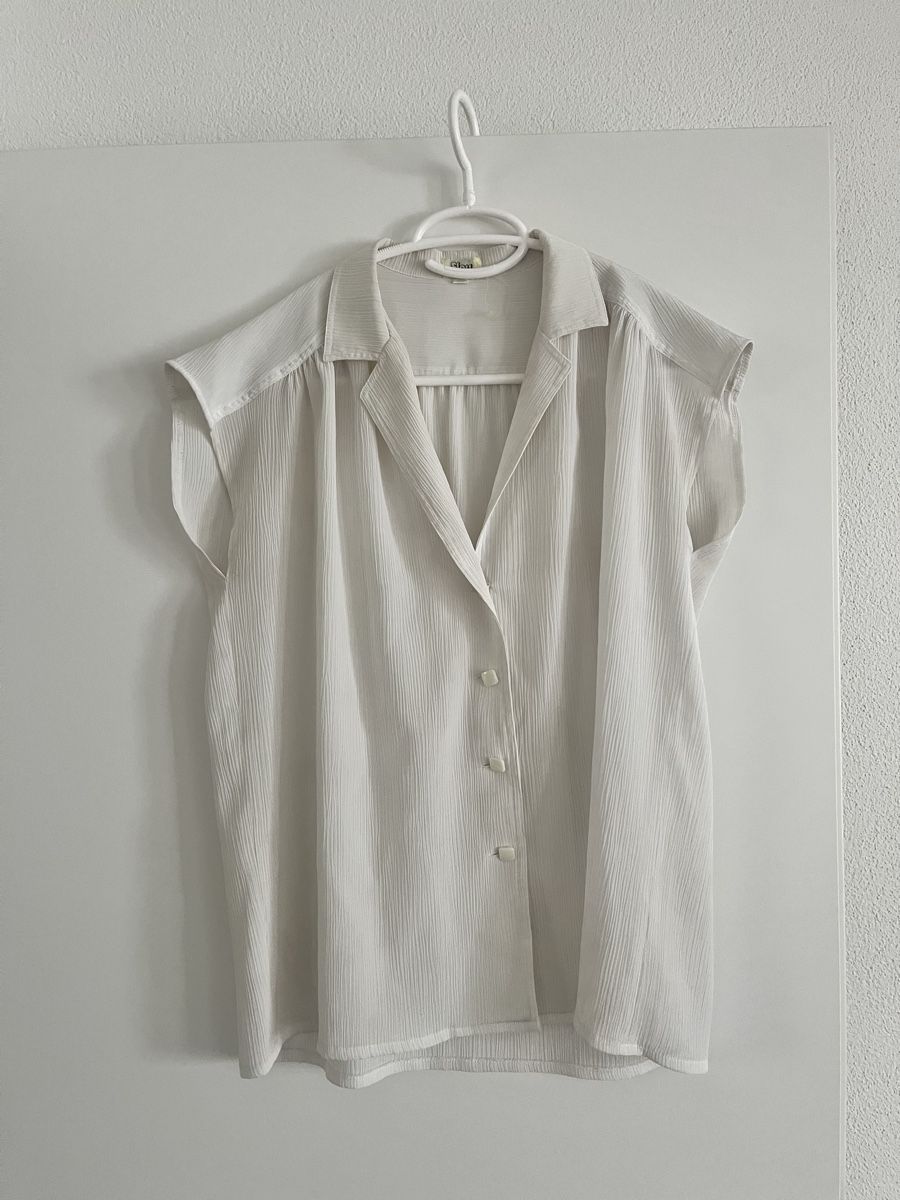 Blusen: Vintage Blouse weiss – Gebraucht aus Lenzburg von Shru5